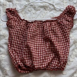 off the shoulder brandy sold out top